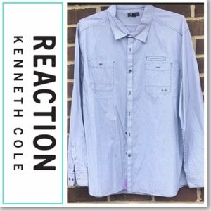 Kenneth Cole reaction striped button down